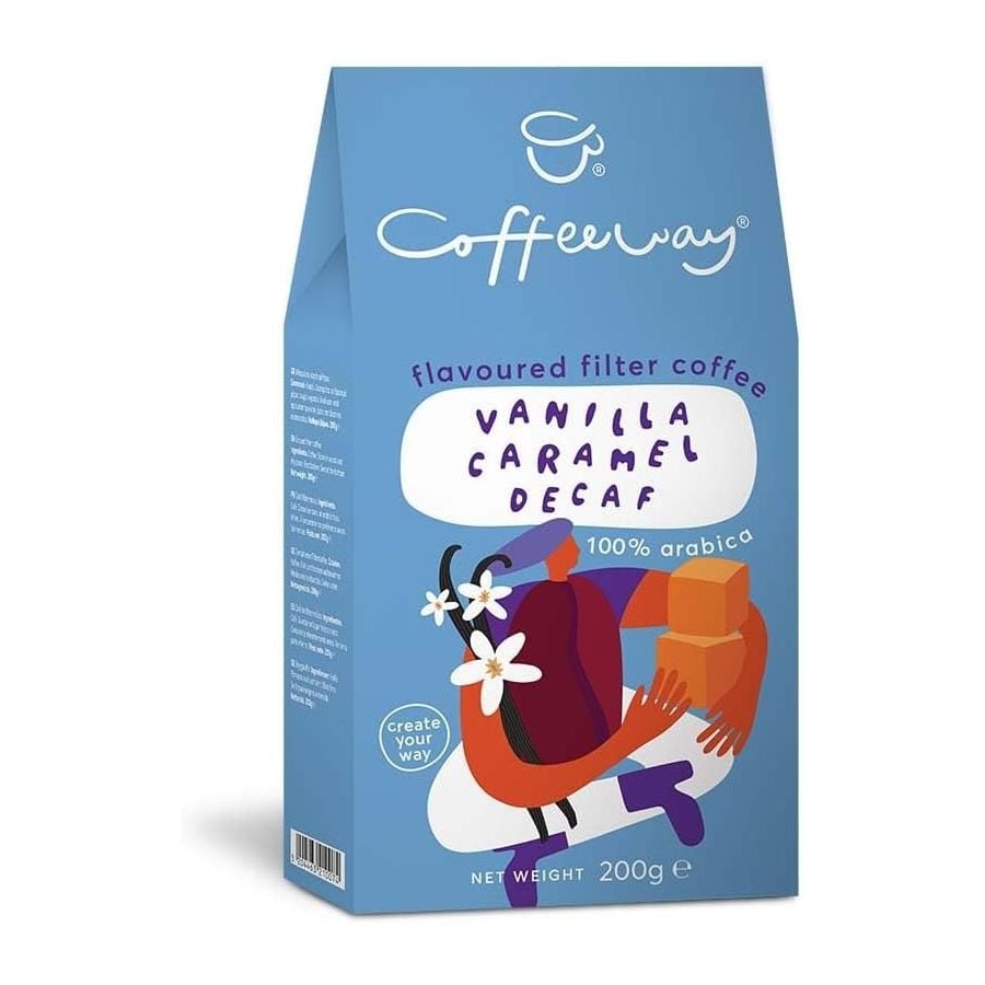 Coffeeway Vanilla Decaffeinated Ground Flavoured Coffee 200 g