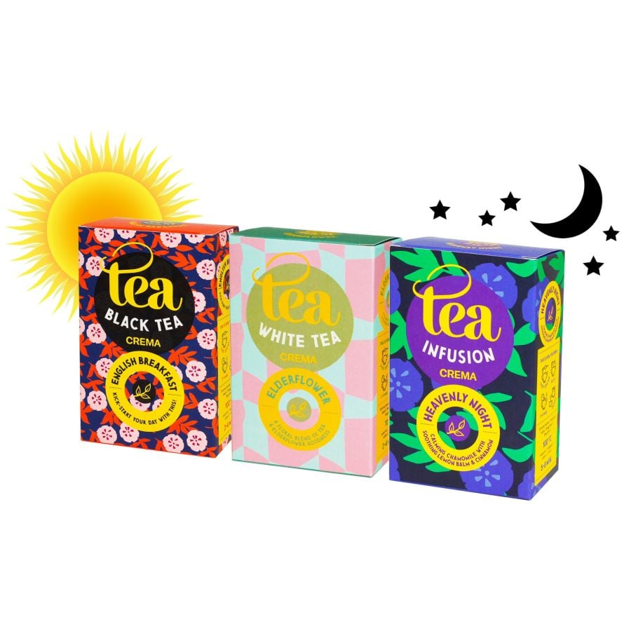 Crema Tea Morning To Night colección de té