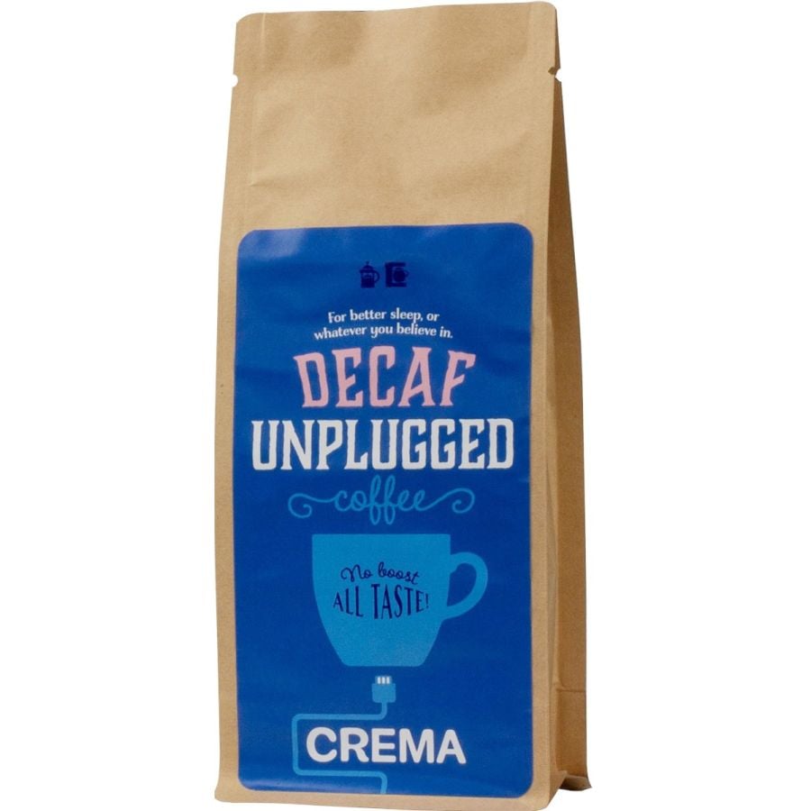 Crema Unplugged Decaf café descafeinado 250 g café en grano
