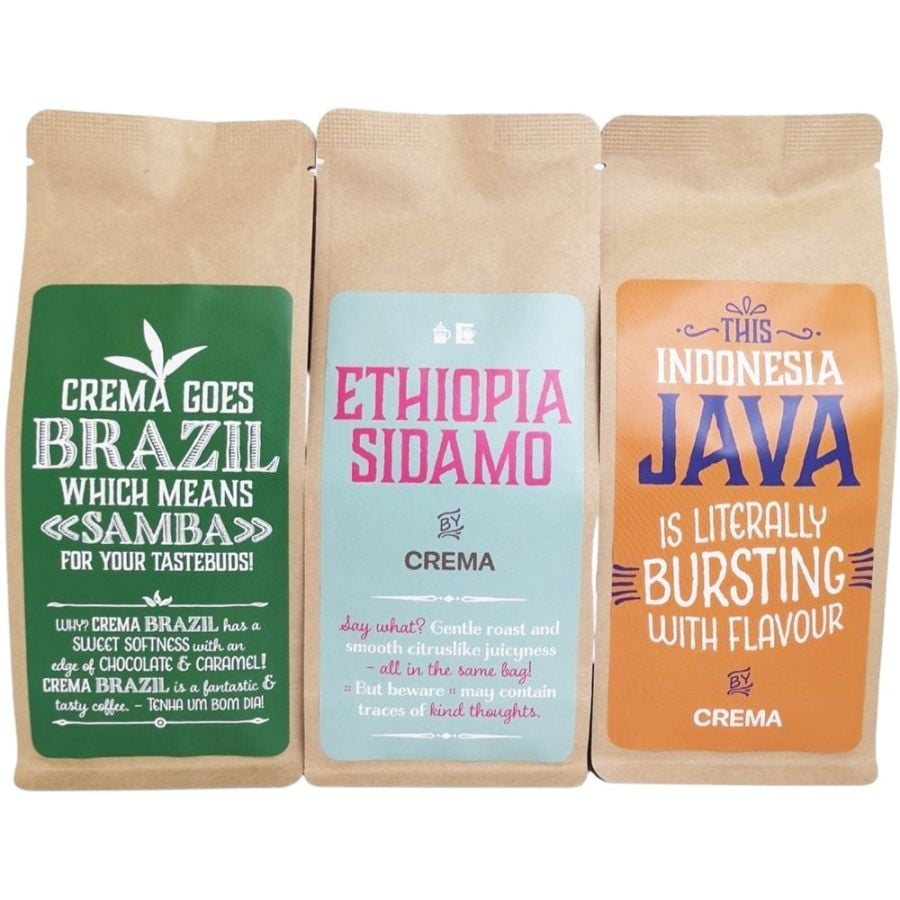 Crema Kit découverte Café Filtre 3 x 250 g