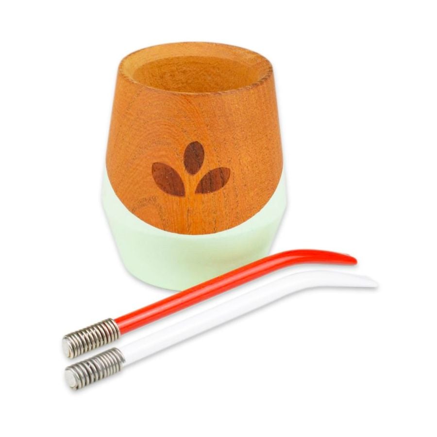 Delicatino Delicatino Mate Set, Natural Green