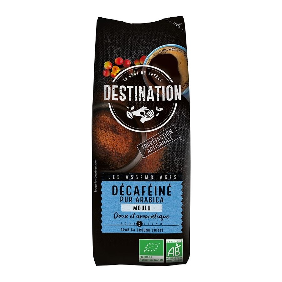 Destination Organic Décaféiné café descafeinado molido 250 g
