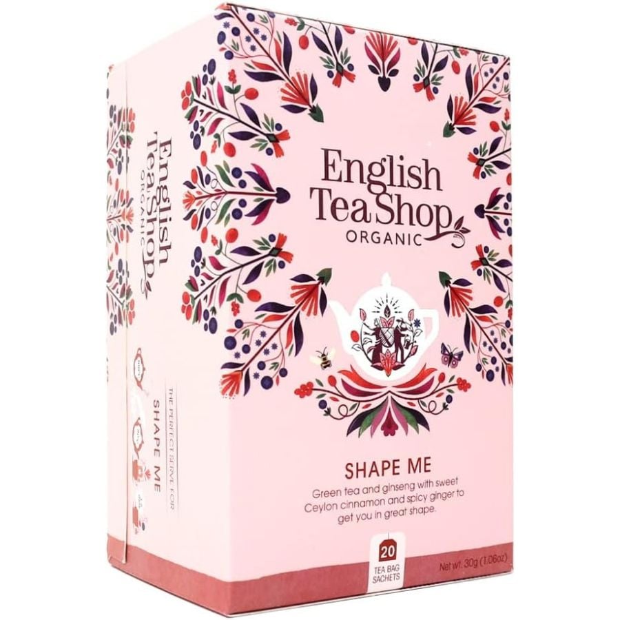 English Tea Shop Organic Green Tea Shape Me, 20 Tea Bags