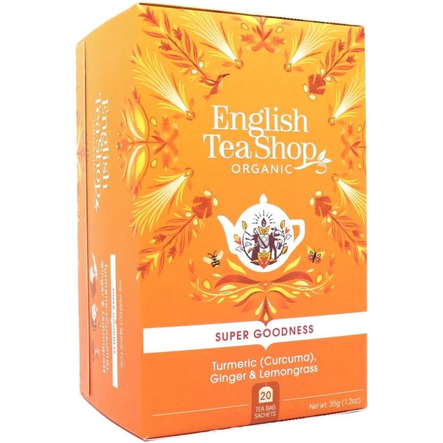 English Tea Shop Organic Turmeric, Ginger & Lemongrass, 20 Tea Bags