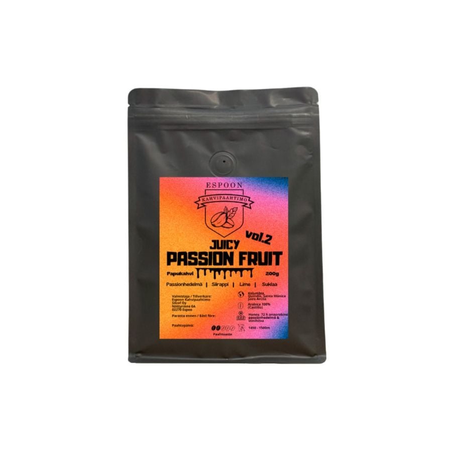 Espoon Kahvipaahtimo Juicy Passion Fruit 200 g granos de café