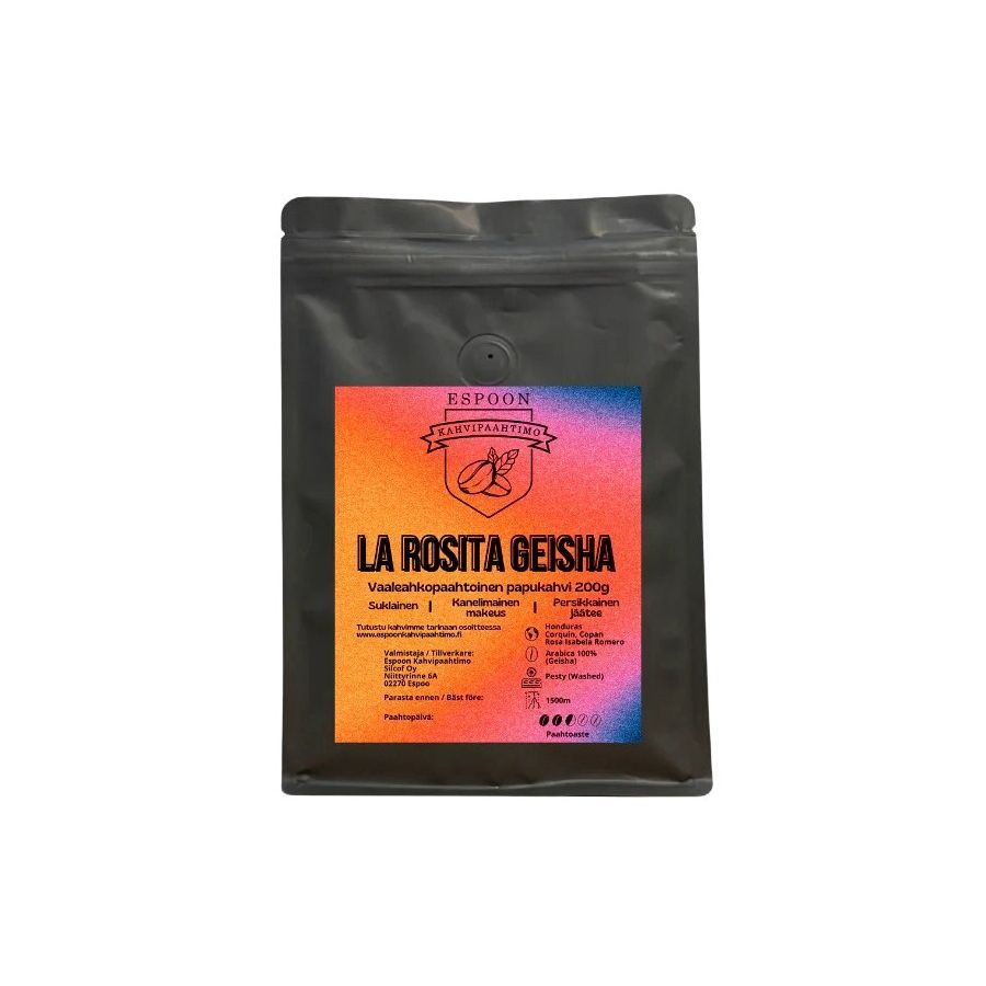 Espoon Kahvipaahtimo La Rosita Geisha 200 g Coffee Beans