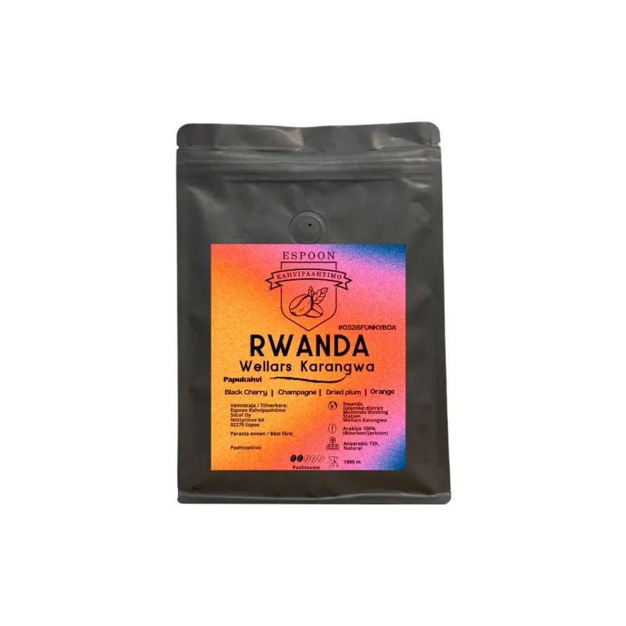 Espoon Kahvipaahtimo Rwanda Wellars Karangwa 72h Anaerobic 200 g koffiebonen