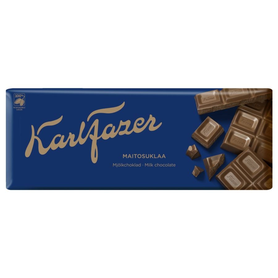 Karl Fazer Tablette de Chocolat au Lait 200 g