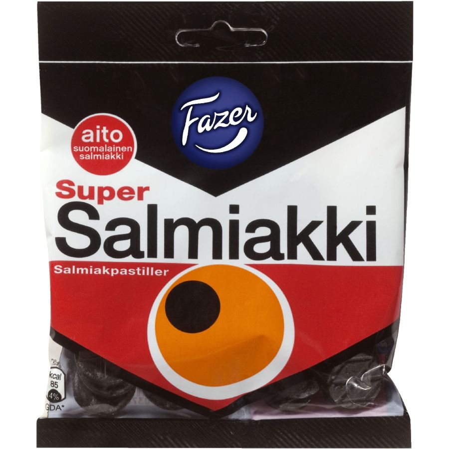 Fazer Super Salmiakki Salmiak Candy 80 g