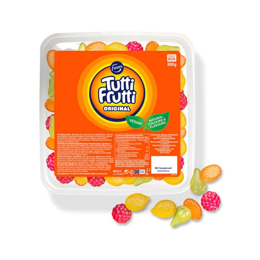 Fazer Tutti Frutti Original caramelos masticables 800 g