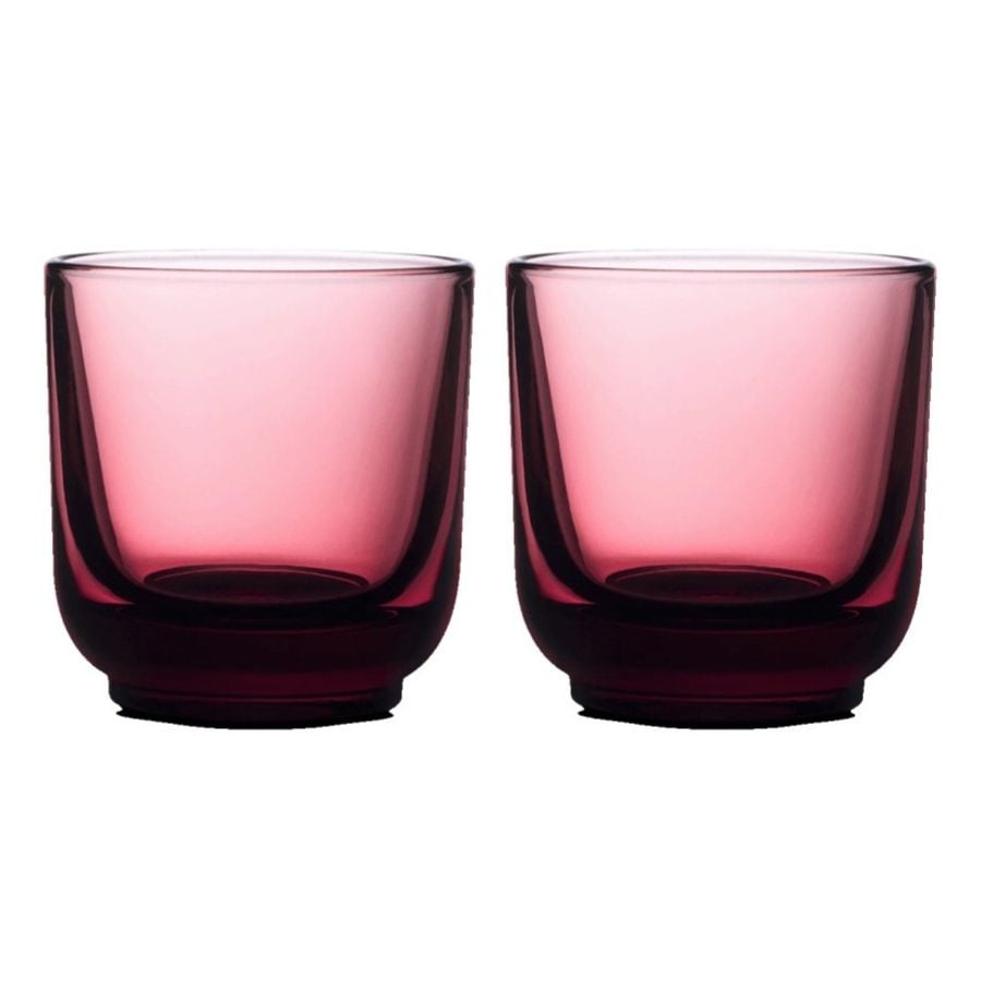 Fellow Pirch Cappuccino Set Of 2 Glasses 190 ml, Garnet
