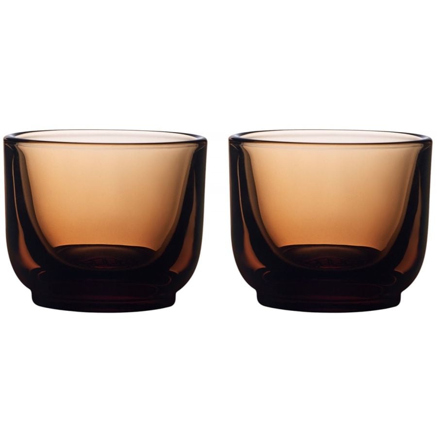 Fellow Pirch Espresso Set Of 2 Glasses 100 ml, Amber