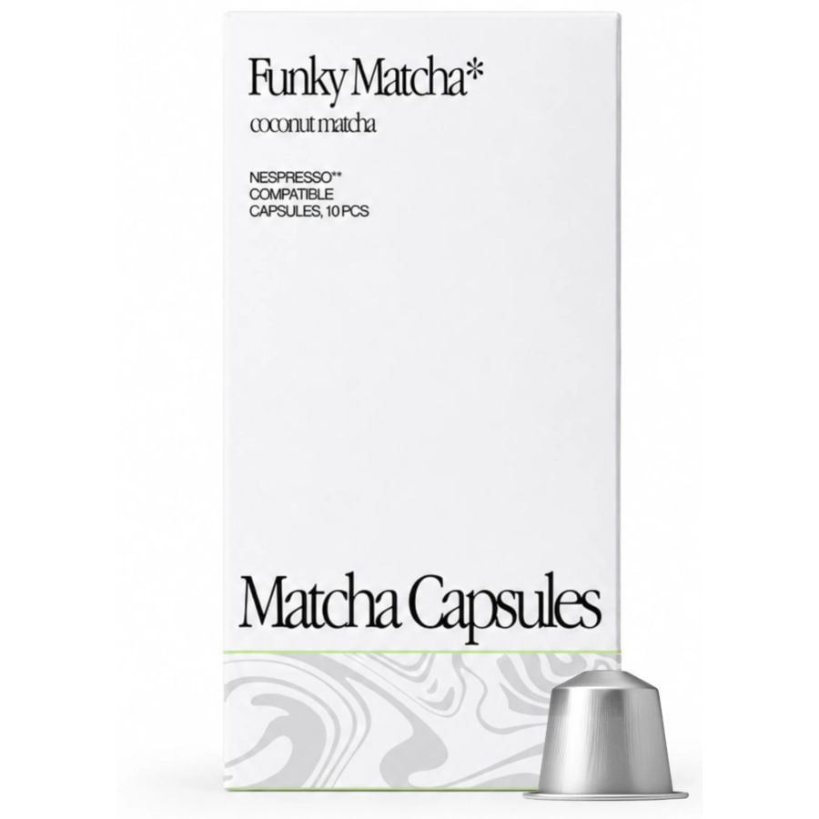 Funky Matcha Coconut Matcha Nespresso Compatible Matcha Capsules 10 pcs