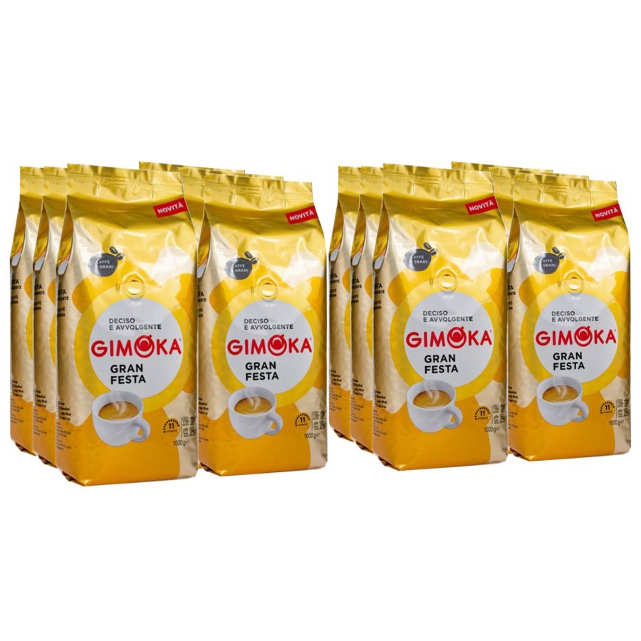 Gimoka Gran Festa grains de café 12 x 1 kg