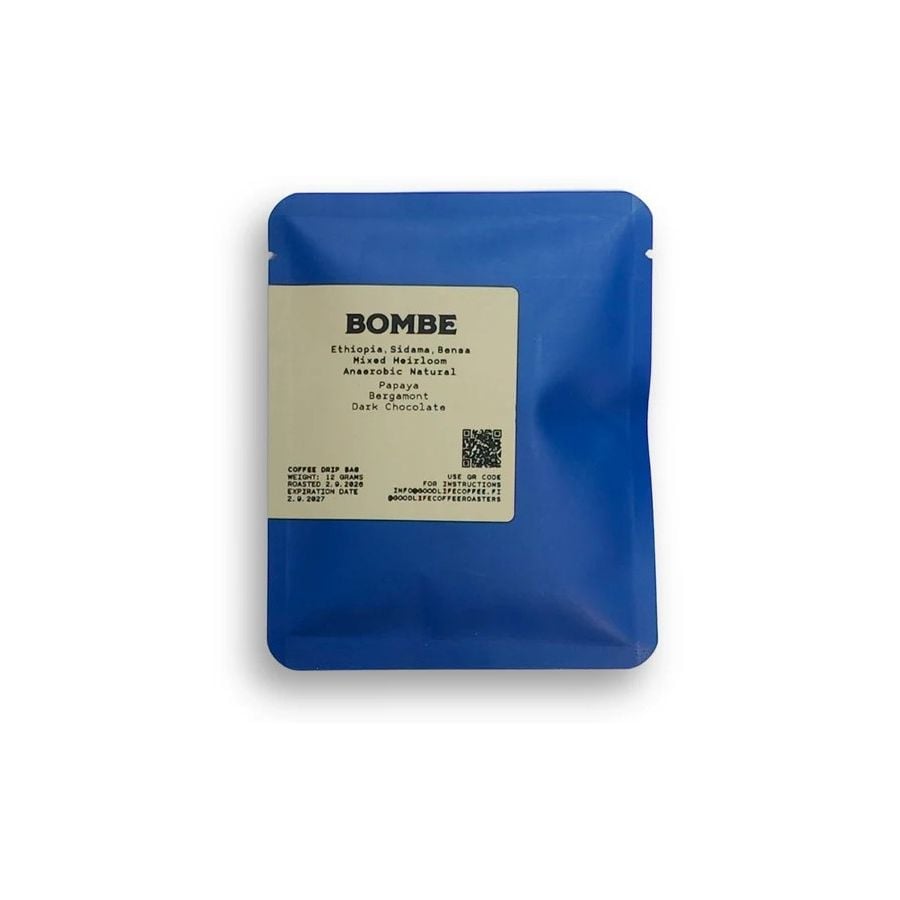Good Life Coffee Bombe Anaerobic Natural Etiopia, Drip Bag 5 x 12 g
