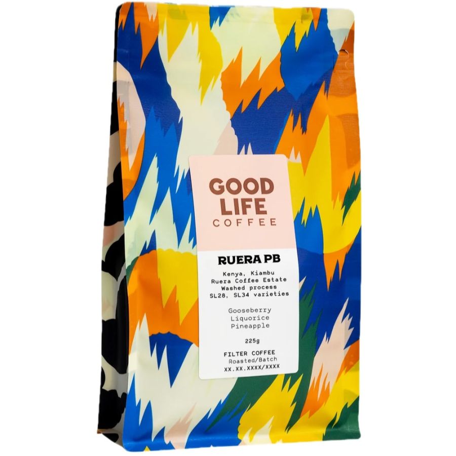 Good Life Coffee Ruera PB Washed, Kenia 225 g Coffee Beans