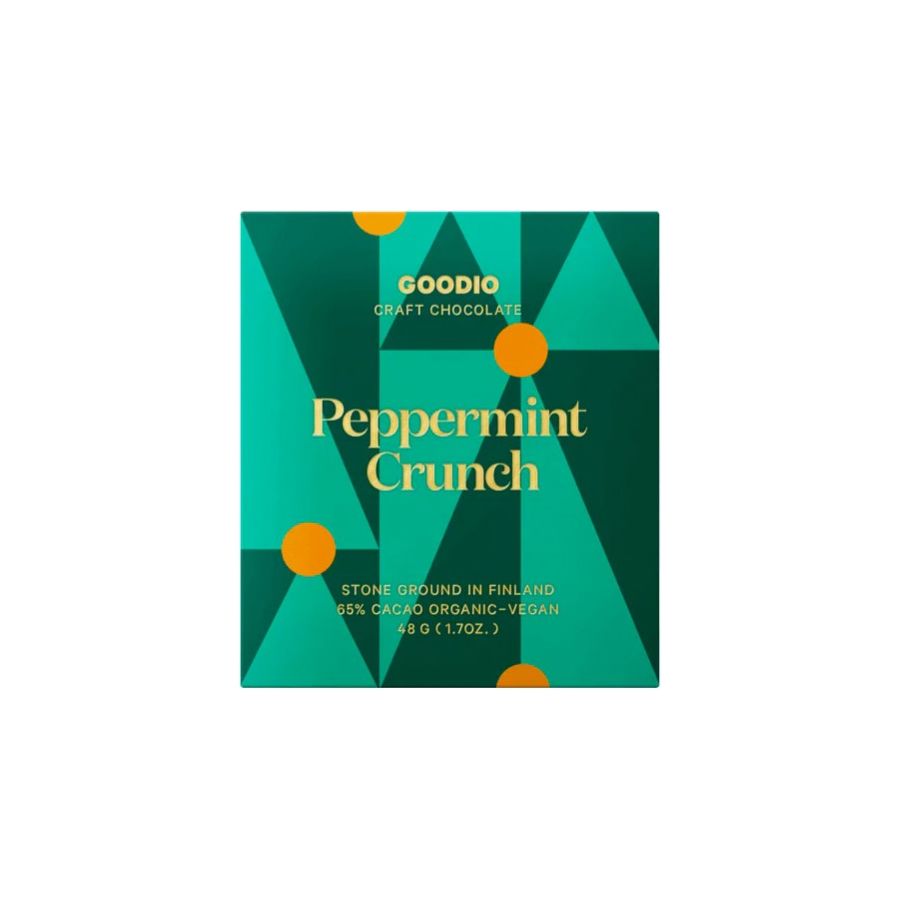 Goodio Peppermint Crunch Organic Chocolate 65%, 48 g