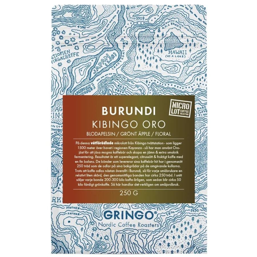 Gringo Nordic Burundi Kibingo Oro 250 g Coffee Beans