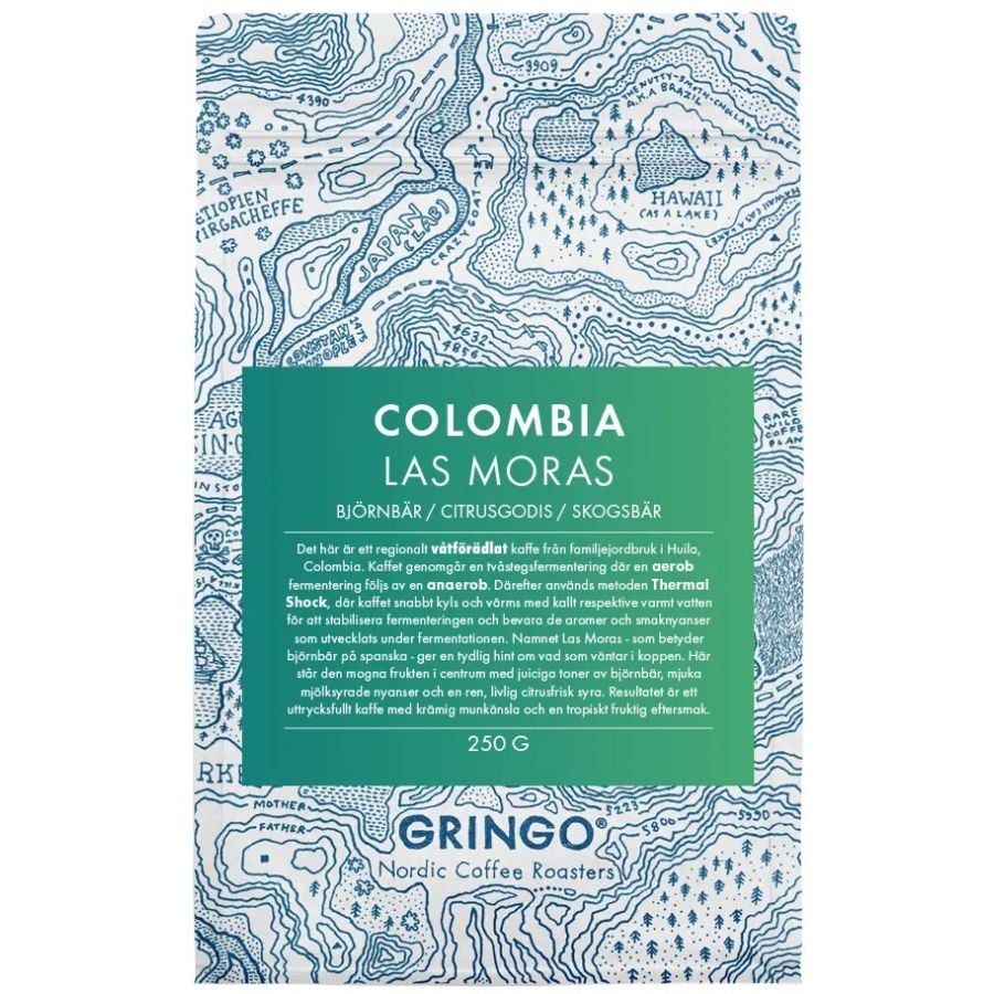 Gringp Nordic Colombia Las Moras 250 g koffiebonen