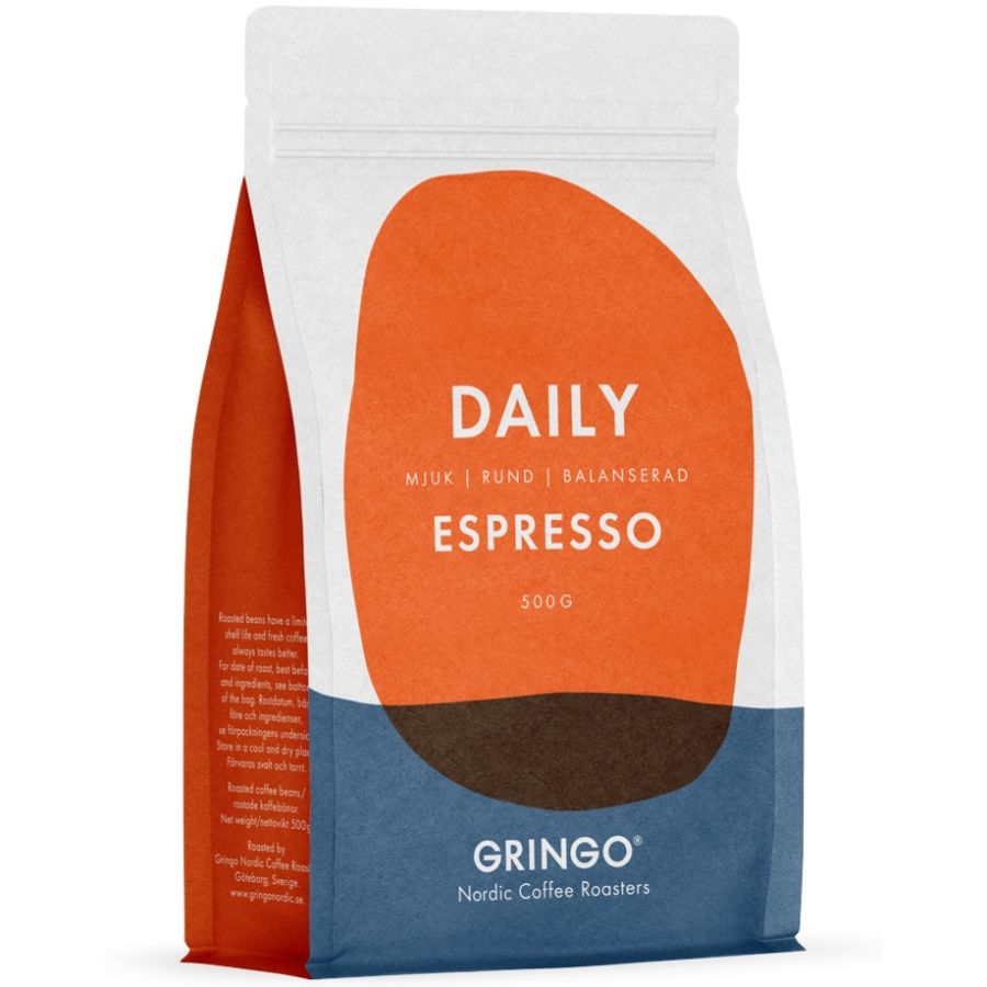 Gringo Nordic Daily Espresso, grains de café, 500 g
