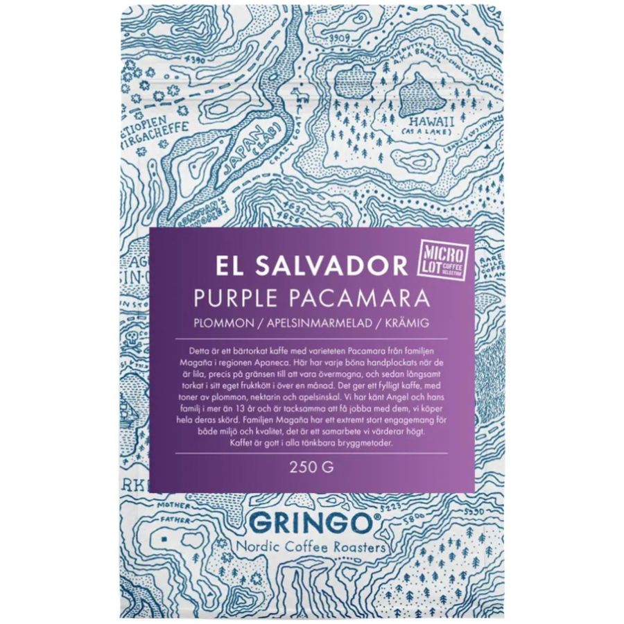 Gringo Nordic El Salvador Purple Pacamara 250 g Coffee Beans