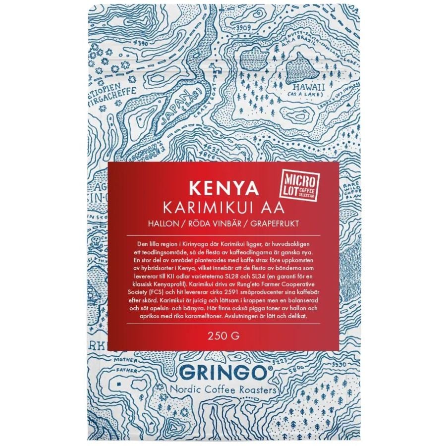 Gringo Nordic Kenya Karimikui AA 250 g Coffee Beans