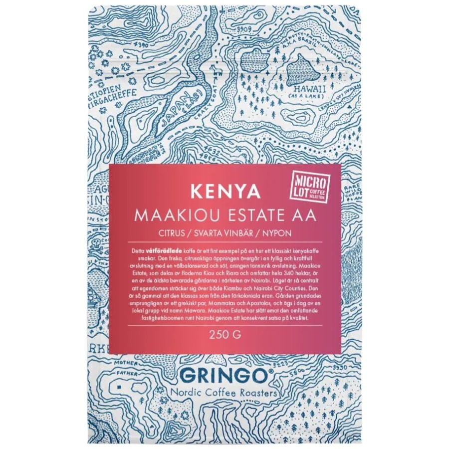 Gringo Nordic Kenya Maakiou Estate AA 250 g koffiebonen