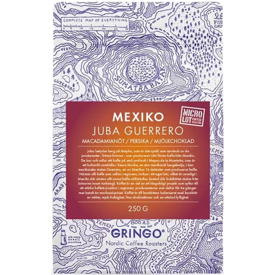Gringo Nordic Mexiko Juba Guerrero 250 g Grains de café