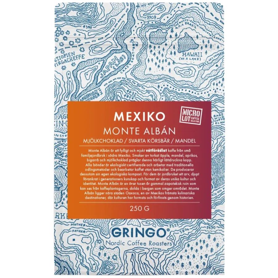 Gringo Nordic Mexiko Monte Albán 250 g granos de café