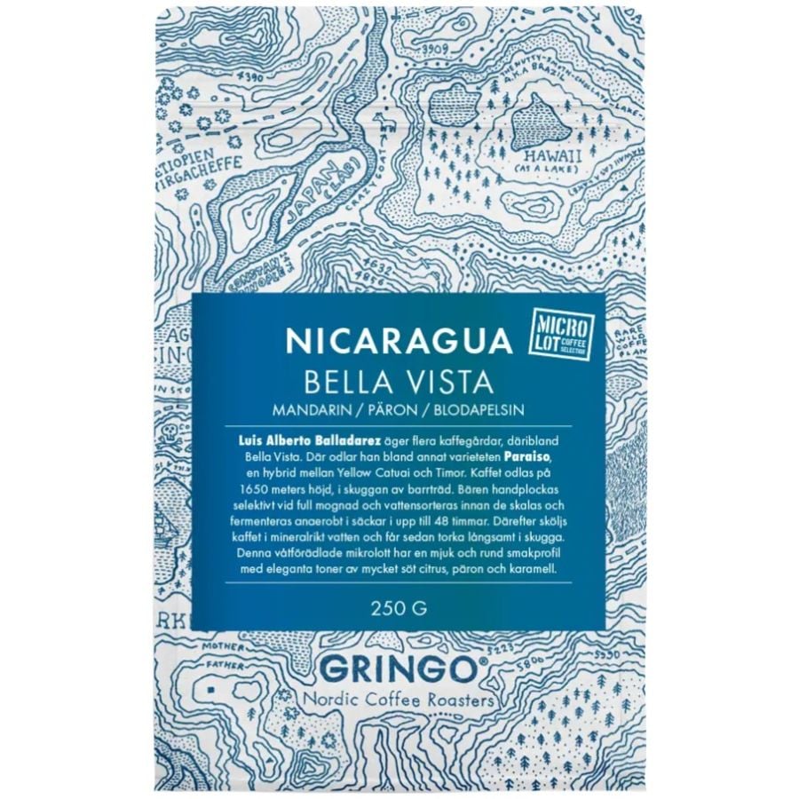 Gringo Nordic Nicaragua Bella Vista 250 g granos de café