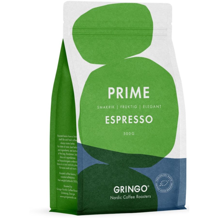 Gringo Nordic Prime Espresso EKO 500 g grains de café