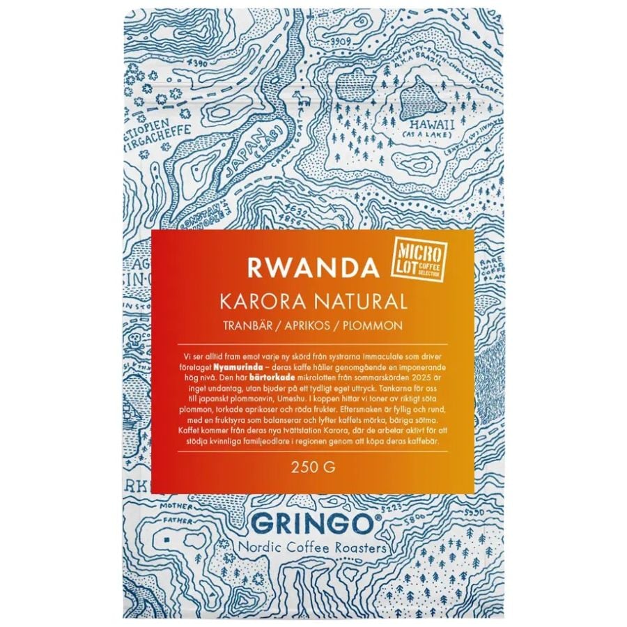 Gringo Nordic Rwanda Karora Natural 250 g Coffee Beans