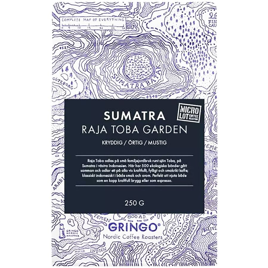 Gringo Nordic Sumatra Raja Toba Garden 250 g café en grano