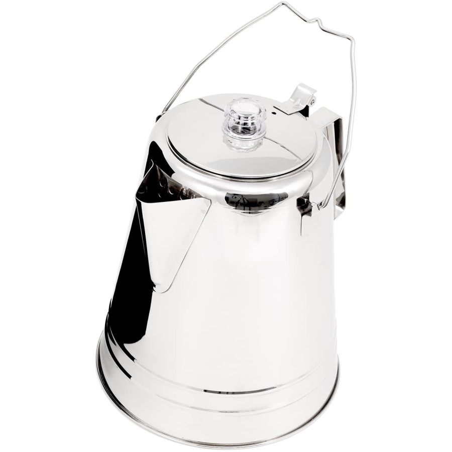 GSI Outdoors Glacier Stainless Coffee Percolator, 14 tazas