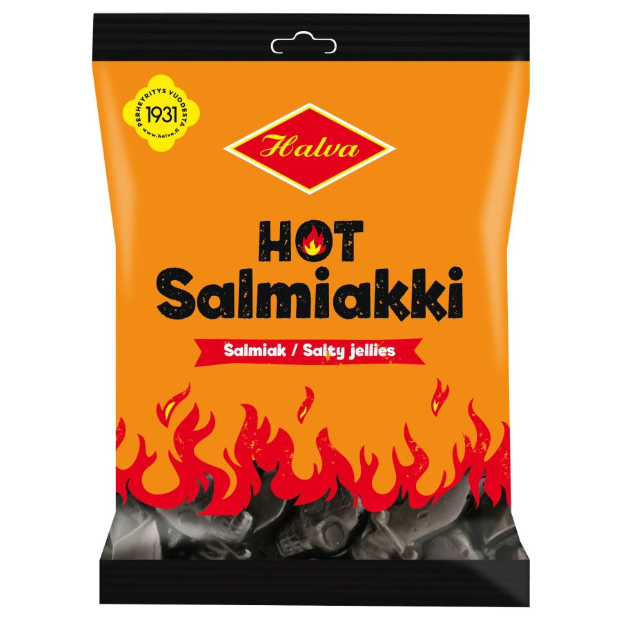 Halva Halva Hot Salmiak Jellies 160 g Bag