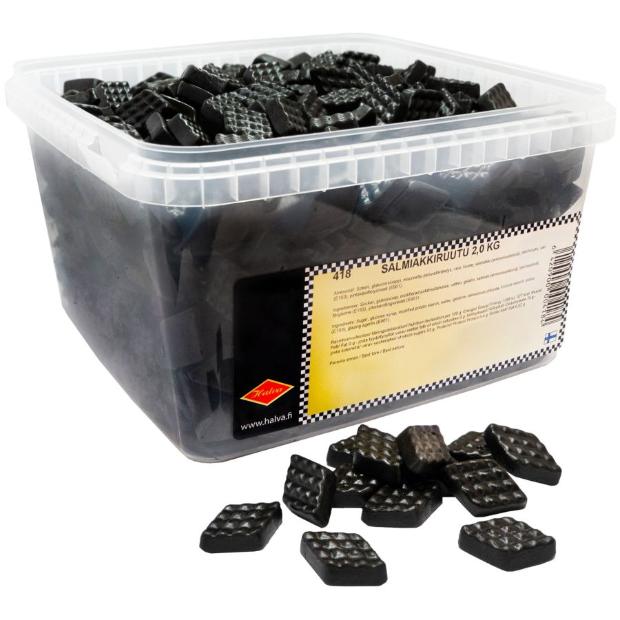 Halva Halva Salty Diamond Jellies, Box 2 kg