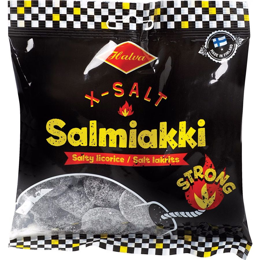 Halva Halva X-Salt Salty Licorice 120 g Bag