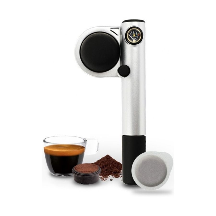 Handpresso Pump machine à espresso manuelle, argent