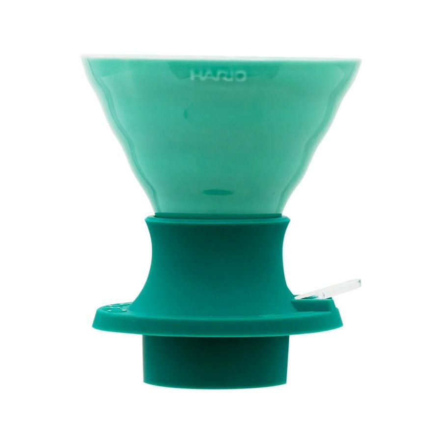 Hario V60 Immersion Dripper Switch Ceramic Size 02 + Filter Papers, Tropical Turquoise