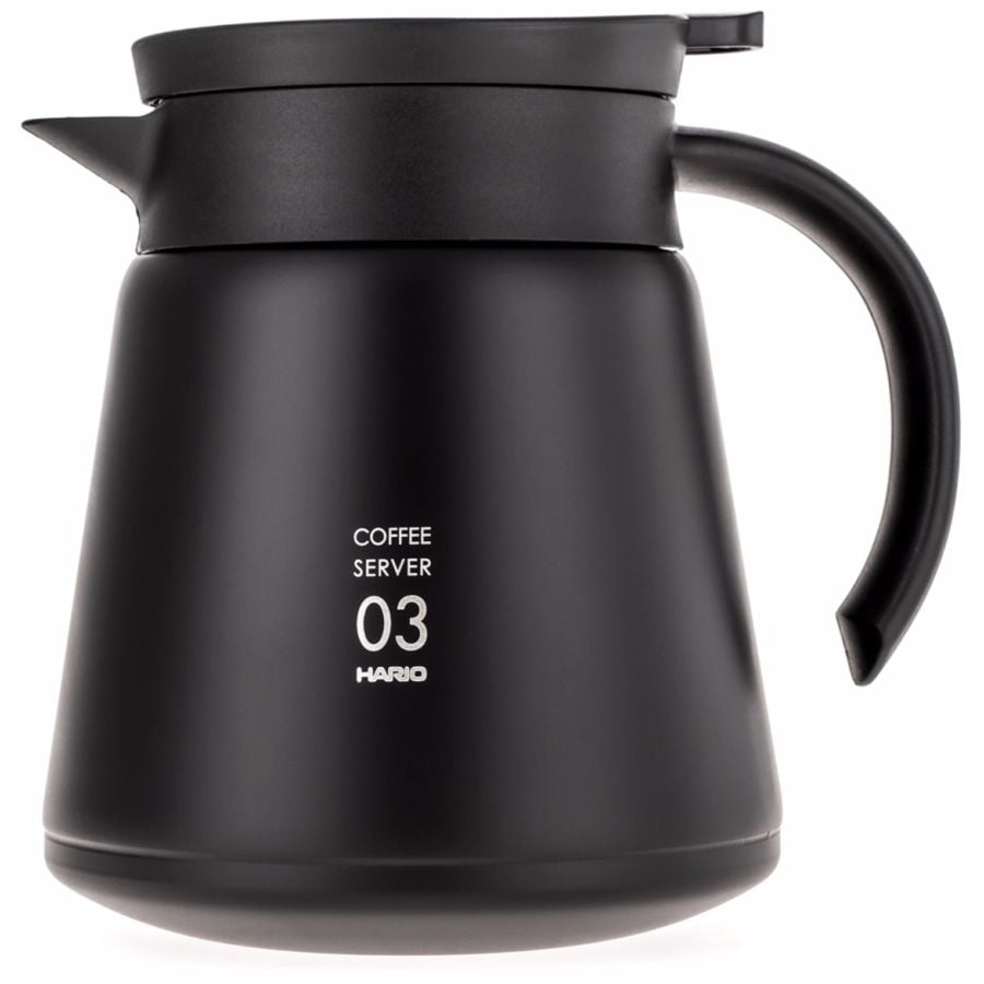 Hario V60 Insulated Stainless Steel Server 03 800 ml, negro