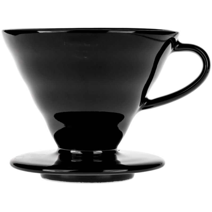 Hario Kasuya V60 Dripper de café en céramique taille 02, noir