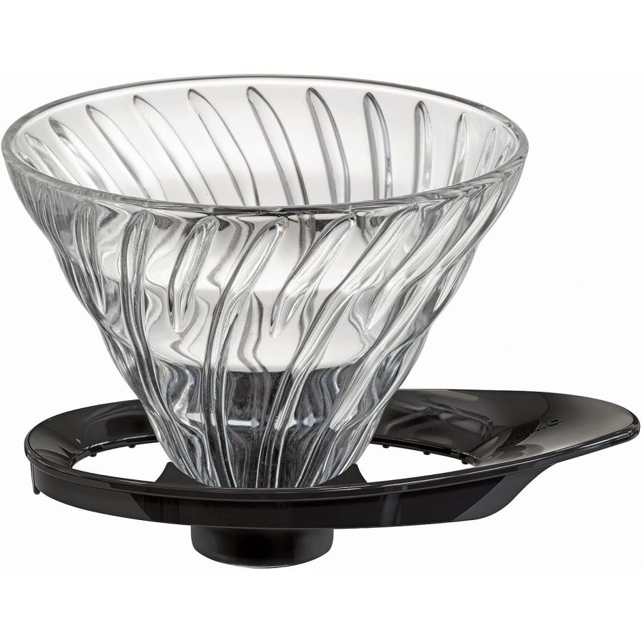 Hario V60 Glass Coffee Dripper taille 02, noir