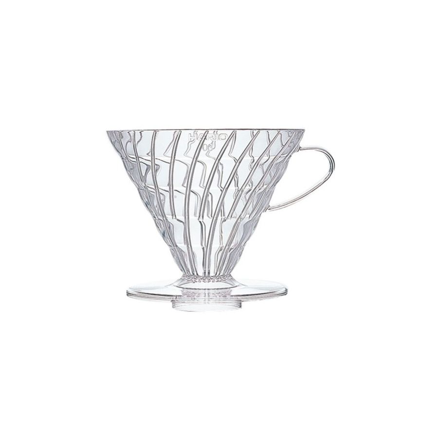 Hario V60-03 Dripper, plástico transparente