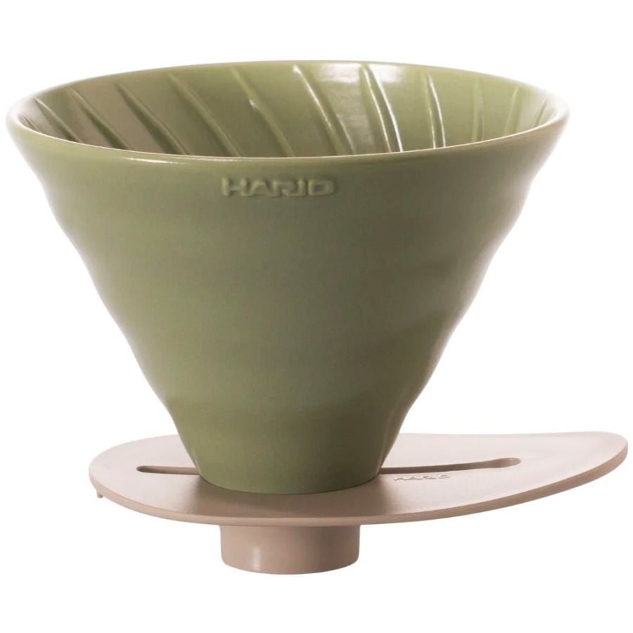 Hario V60 Switch & Match Ceramic Dripper Size 03, Oil Green