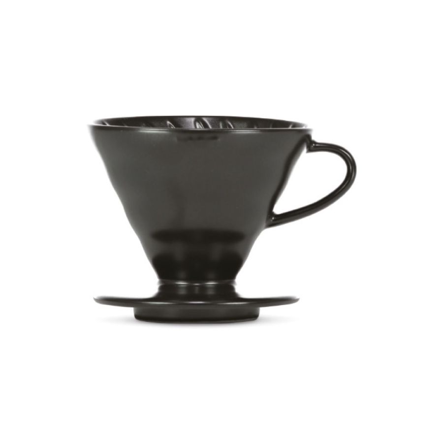 Hario V60 taille 02 porte-filtre en céramique, noir mat