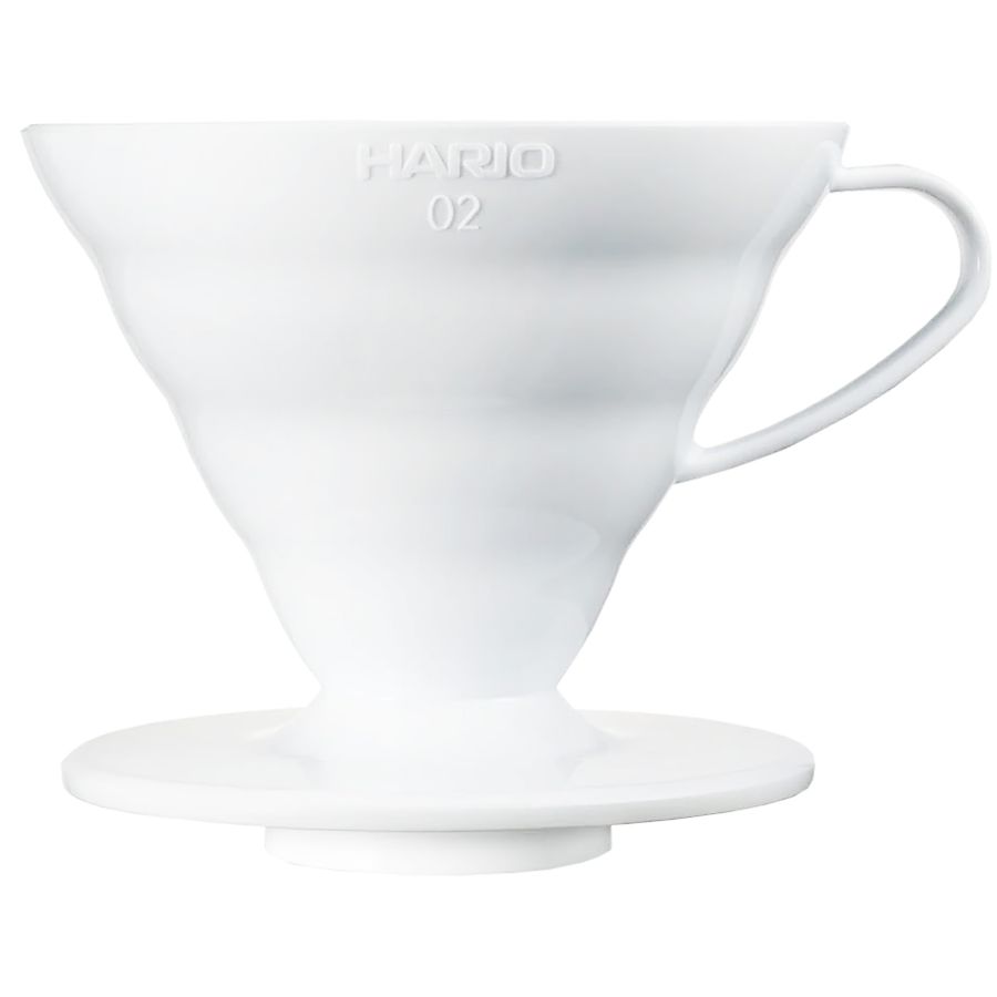 Hario V60 Dripper taille 02 porte-filtre, plastique blanc