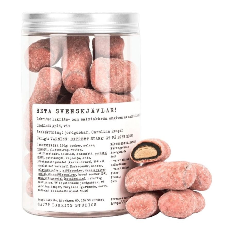 Haupt Lakrits - Heta Svenskjävlar! - Hot Liquorice 250 g