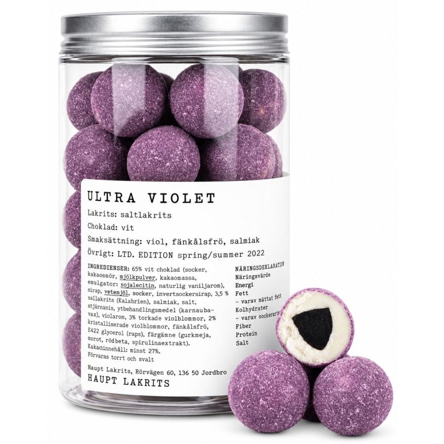 Haupt Lakrits - Ultra Violet - White Chocolate & Violets 250 g