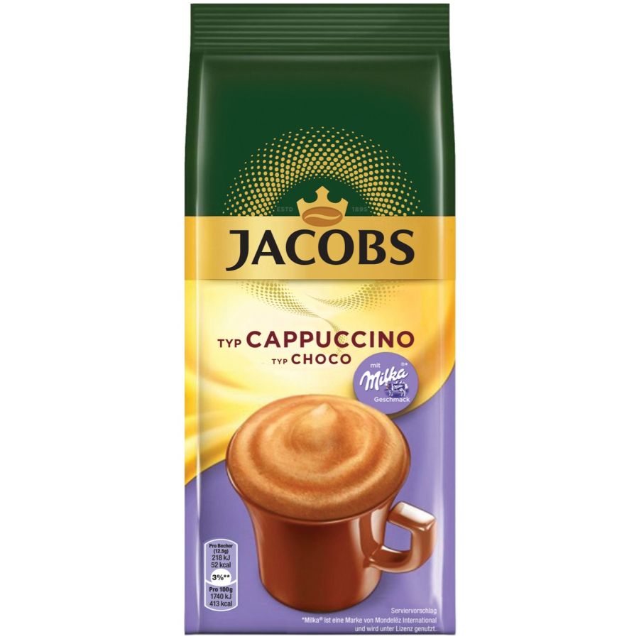 Jacobs Cappuccino Choco Flavoured Instant Roasted Coffee 500 g