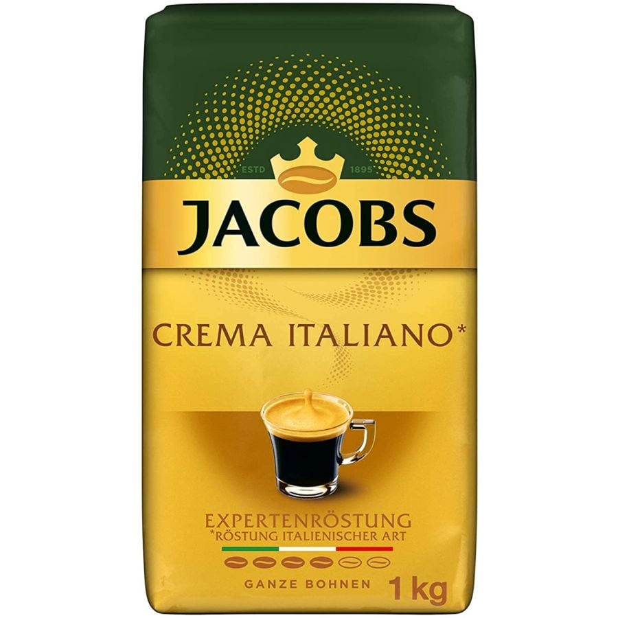 Jacobs Experten Crema Italiano, grains de café torréfiés, 1 kg